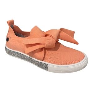 Bernie Mev spark Serenity Coral Slip-On Sneakers Rhinestone Sole Comfort - NWB